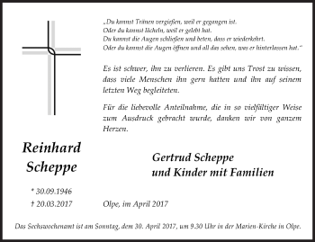 Traueranzeige von Gertrud Scheppe von Siegener Zeitung