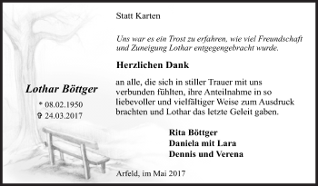 Traueranzeige von Lothar Böttger von Siegener Zeitung
