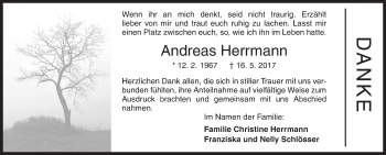 Traueranzeige von Andreas Herrmann von Siegener Zeitung