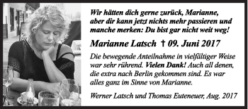 Traueranzeige von Marianne Latsch von Siegener Zeitung