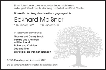Traueranzeige von Eckhard  Meißner von Siegener Zeitung
