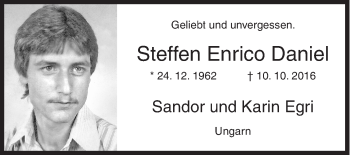Traueranzeige von Steffen Enrico Daniel von Siegener Zeitung