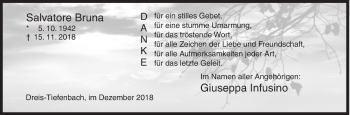Traueranzeige von Salvatore Bruna von Siegener Zeitung