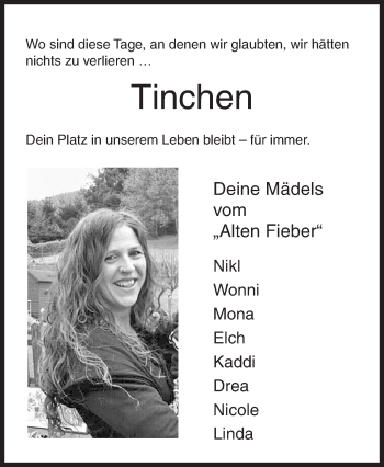 Traueranzeige von Christine Schuß von Siegener Zeitung