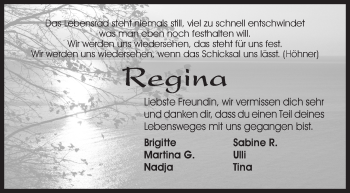 Traueranzeige von Regina von Sankt Georg von Siegener Zeitung