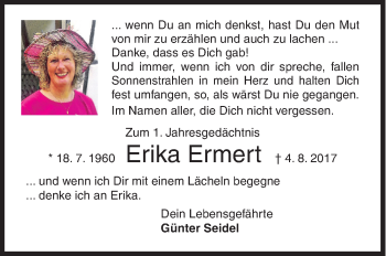 Traueranzeige von Erika Ermert von Siegener Zeitung