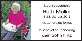 Traueranzeige von Ruth Müller von Siegener Zeitung