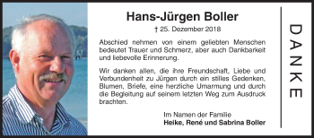 Traueranzeige von Hans-Jürgen Boller von Siegener Zeitung