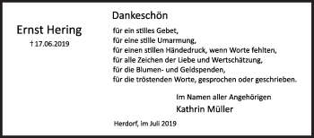 Traueranzeige von Ernst Hering von Siegener Zeitung