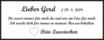 Traueranzeige von Gerd Mockenhaupt von Siegener Zeitung