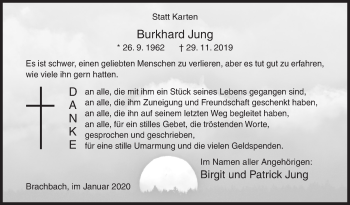 Traueranzeige von Burkhard Jung von Siegener Zeitung