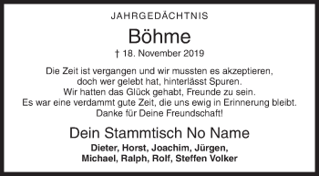 Traueranzeige von Thorsten Böhme von Siegener Zeitung