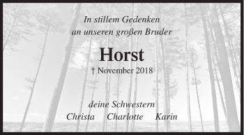 Traueranzeige von Horst  von Siegener Zeitung