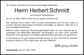 herbert siegener 57trauer traueranzeige