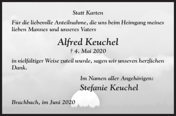 Traueranzeige von Alfred Keuchel von Siegener Zeitung