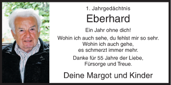 Traueranzeige von Eberhard Hähner von Siegener Zeitung