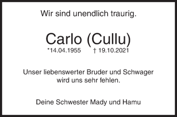 Traueranzeige von Carlo Hengstenberg von Siegener Zeitung
