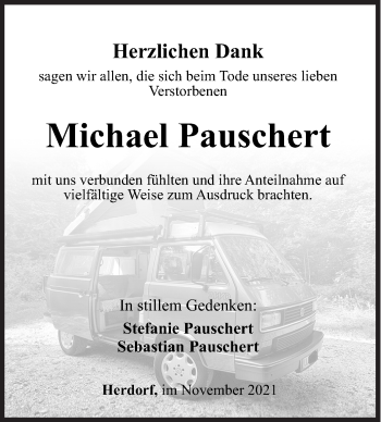 Traueranzeige von Michael Pauschert von Siegener Zeitung