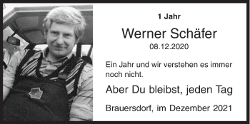 Traueranzeige von Werner Schäfer von Siegener Zeitung