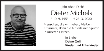 Traueranzeige von Dieter Michels von Siegener Zeitung