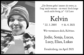 Traueranzeige von Kelvin Akpors Egbetamah von Siegener Zeitung