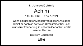 Traueranzeige von Achim Stumpe von Siegener Zeitung