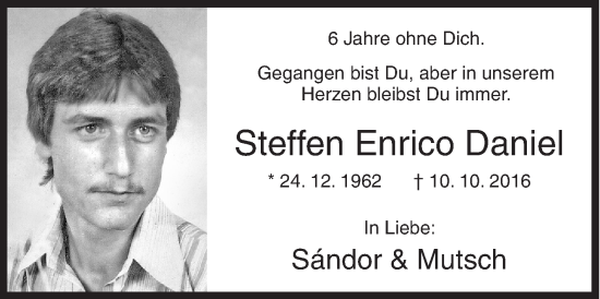 Traueranzeige von Steffen Enrico Daniel von Siegener Zeitung
