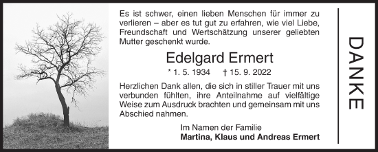 Traueranzeige von Edelgard Ermert von Siegener Zeitung