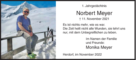 Traueranzeige von Norbert Meyer von Siegener Zeitung