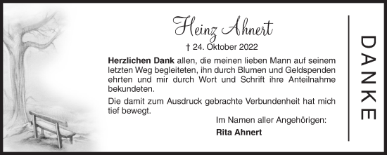 Traueranzeige von Heinz Ahnert von Siegener Zeitung