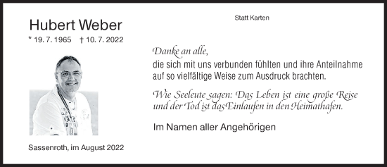 Traueranzeige von Hubert Weber von Siegener Zeitung