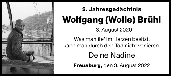 Traueranzeige von Wolfgang  Brühl von Siegener Zeitung
