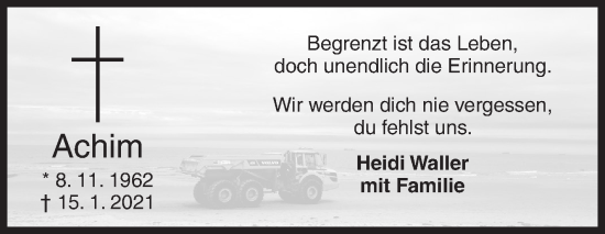 Traueranzeige von Achim Stumpe von Siegener Zeitung