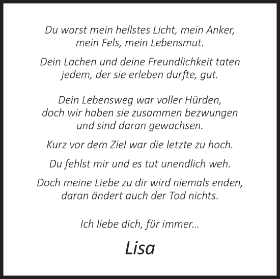 Traueranzeige von Christian Schulz von Siegener Zeitung
