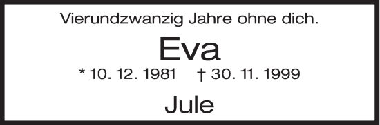 Traueranzeige von Eva  von Siegener Zeitung