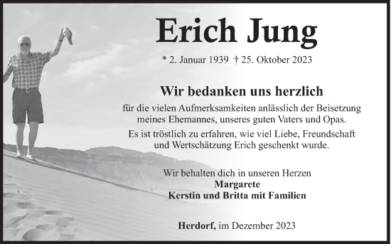 Traueranzeige von Erich Jung von Siegener Zeitung