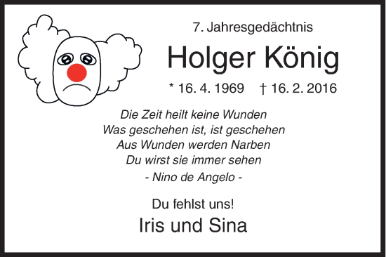 Traueranzeige von Holger König von Siegener Zeitung