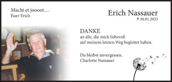 Traueranzeige von Erich Nassauer von Siegener Zeitung