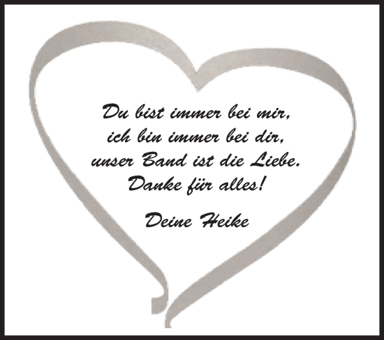 Traueranzeige von Du bist immer bei mir  von Siegener Zeitung