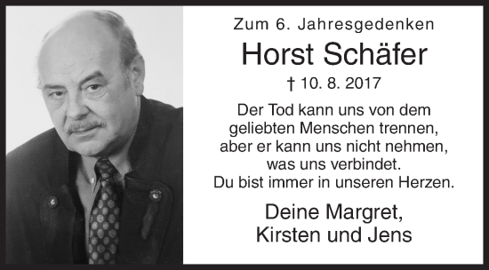 Traueranzeige von Horst Schäfer von Siegener Zeitung