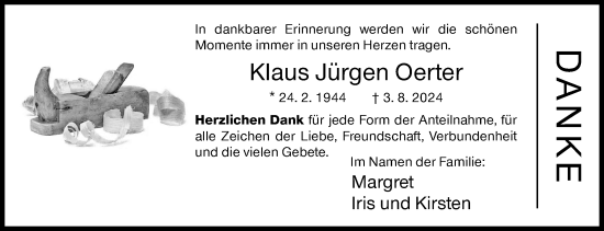 Traueranzeige von Klaus Jürgen Oerter von Siegener Zeitung