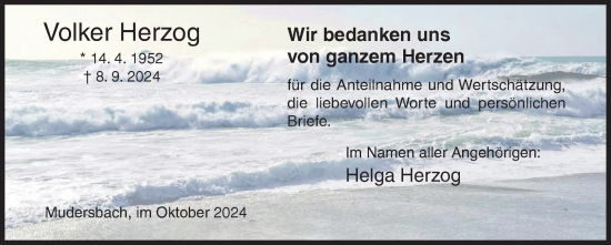 Traueranzeige von Volker Herzog von Siegener Zeitung