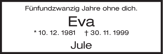 Traueranzeige von Eva  von Siegener Zeitung