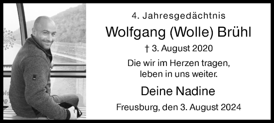 Traueranzeige von Wolfgang  Brühl von Siegener Zeitung