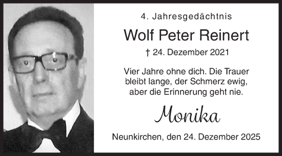 Traueranzeige von Wolf Peter Reinert von Siegener Zeitung