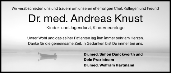 Traueranzeige von Andreas Knust von Siegener Zeitung