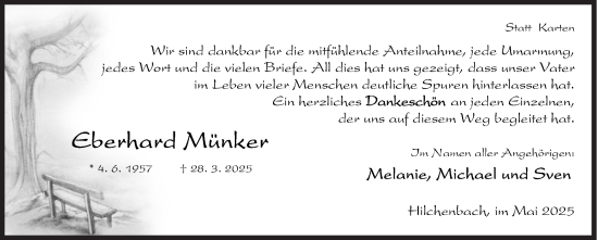 Traueranzeige von Eberhard Anker von Siegener Zeitung
