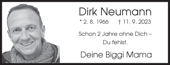 Traueranzeige von Dirk Neumann von Siegener Zeitung