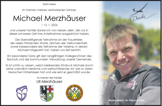 Traueranzeige von Michael Merzhäuser von Siegener Zeitung